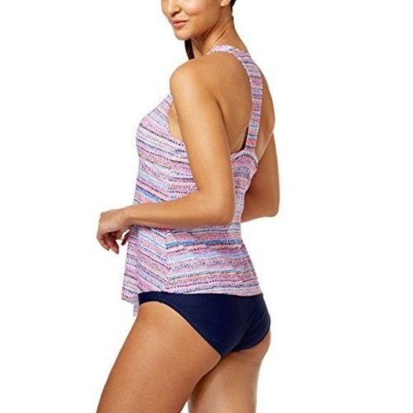 Island Escape Womens Racerback Tankini Top - Picture 2 of 4